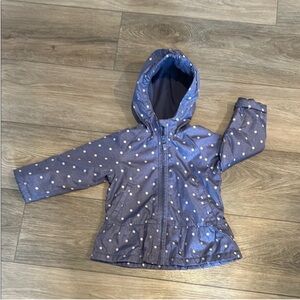 OshKosh B'gosh Blue Polka Dot Raincoat Size‎ 2T